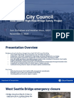 City Council Briefing On West Seattle Bridge