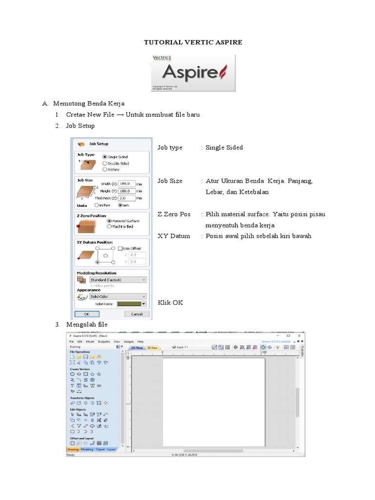 Tutorial Lengkap Vertic Aspire | PDF