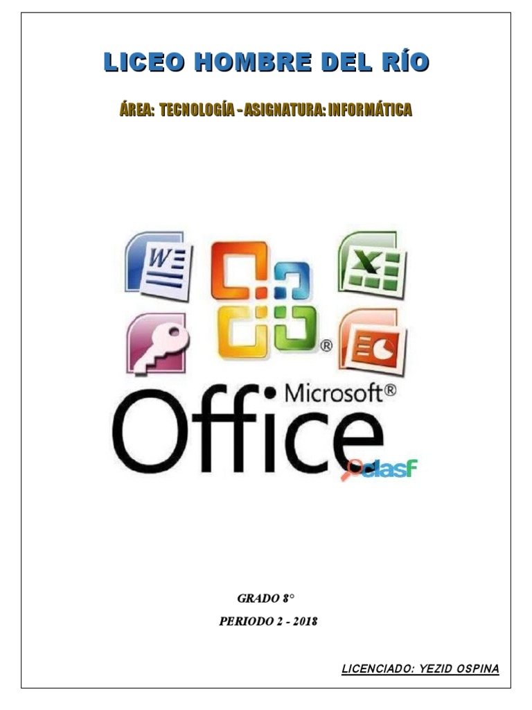 Formato Guia Informática 7° | PDF | Microsoft Excel | Hoja de cálculo