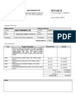 Invoice Ms Word 2003