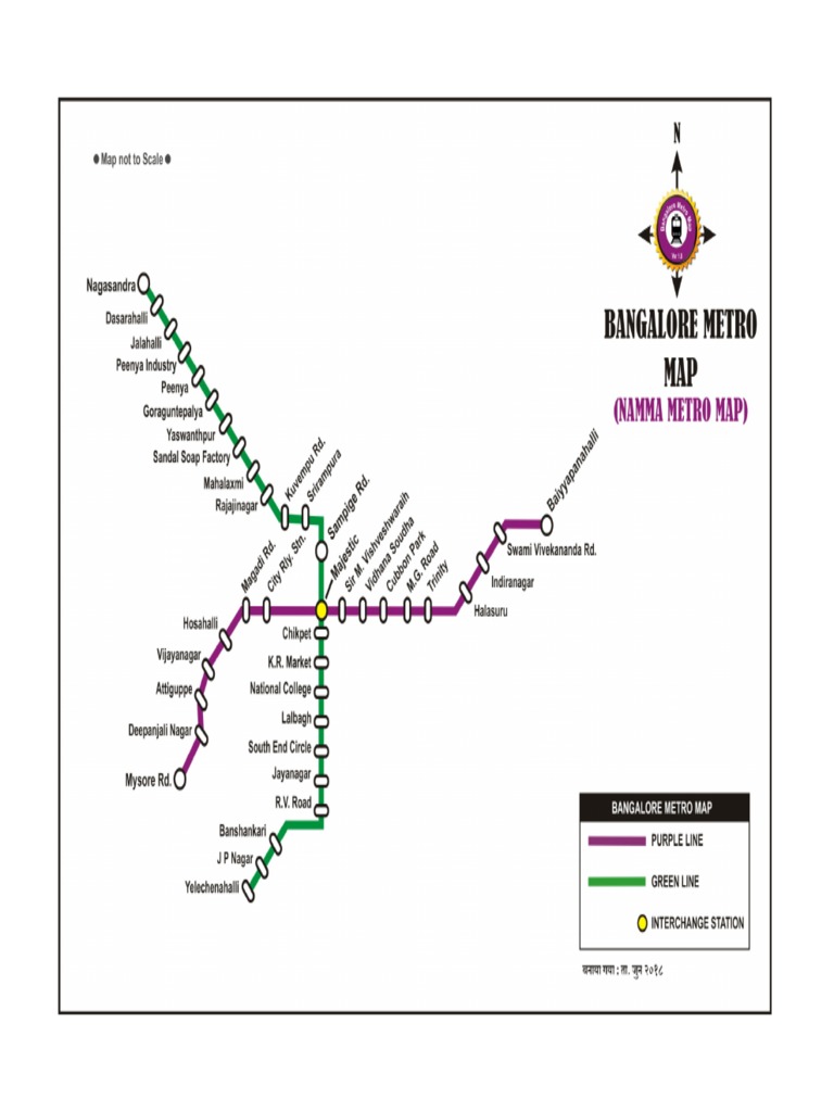Bangalore Metro Map PDF PDF