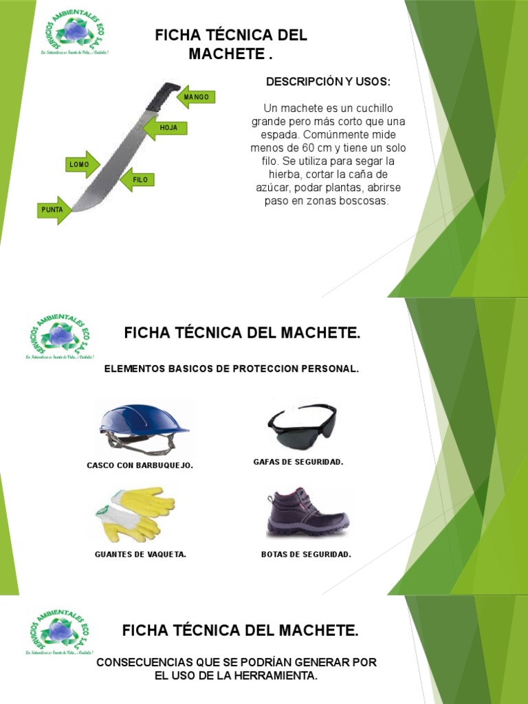 Ficha Tecnica Del Machete PDF