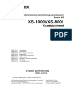 XS-1000i/XS-800i: Kasutusjuhend