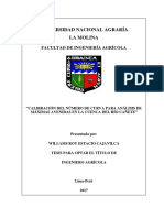 Tesis - Calibracion Del Numero de Curva en La Cuenca Cañete