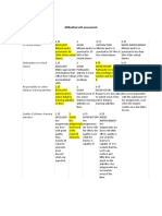 Grading Scale Attendance and Punctuality To Virtual Classes: Attitudinal Self-Assessment