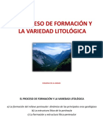 Extra El Proceso de Formacion y La Variedad Litologica PWP Rafaelalvaro PDF