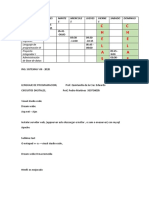 Horario de Clases 2020