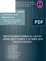 Carbohidratos, Lípidos y Proteínas en La Alimentación (Autoguardado)