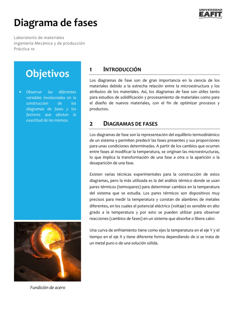 Practica 10 - Diagramas de Fases PDF | PDF | Diagrama de fases | Fase ...