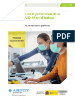 G1E20150 Gestión de La Prevención de La COVID 19 en El Trabajo - Asepeyo