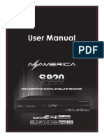 User Manual: High Definition Digital Satellite Receiver
