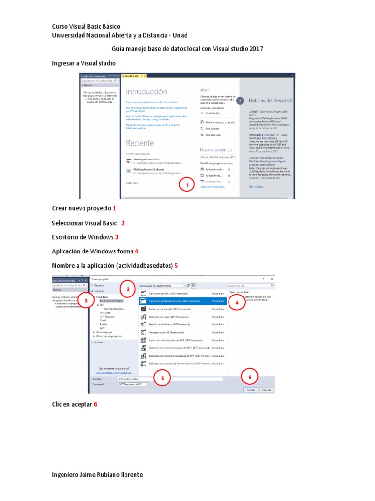Manejo de Base de Datos en Visual Basic | PDF | Microsoft Visual Studio ...