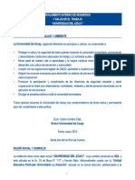 Reglamento Interno de Seguridad y Salud en El Trabajo Â - Universidad ...