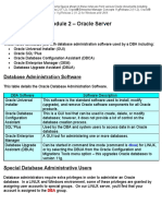 Module 2 - Oracle Server