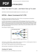 03 - GPON - Basic Command OLT ZTE - NETWORKING - FROM