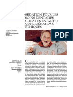 Sédation Pour Les Soins Dentaires Chez Les Enfants