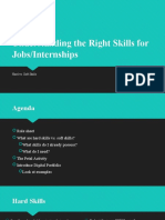 Understanding The Right Skills For Jobs/Internships