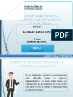 Auditoria Operativa Segunda Semana