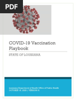 Draft of Louisiana's COVID-19 Vaccination Playbook