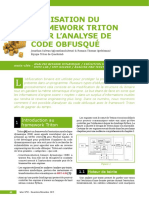 Utilisation Du Framework Triton Pour L.analyse de Code Obfusque