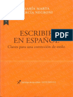 GARCIA NEGRONI - Escribir en Español Claves para Una Correccion de Estilo PDF