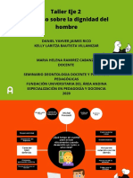 Taller Eje 2 Discurso Sobre La Dignidad Del Hombre