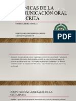 Técnicas de La Comunicación Oral y Escrita