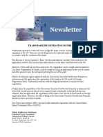 Newsletter - Trademark Registration in The Us