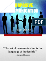 Communication: Purposive