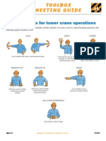 Crane and Hoist Hand Signals Guide | PDF | Social Science