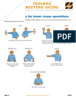 TG08-01 Hand Signals For Tower Crane
