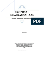 Contoh Proposal Kewirausahaan Sederhanadocx