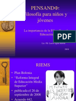 Pensando Filosofía para Niños-Lic. FIL. Lucia Agraz