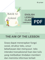 English Lesson Class Xii: Composed By: Syafriyanti Madina