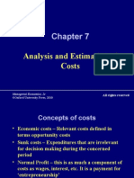 Analysis and Estimation of Costs: Managerial Economics, 2e