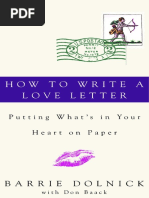 Download How To Write A Love Letter by Barrie Dolnick and Donald Baack - Excerpt by Barrie Dolnick SN48365009 doc pdf