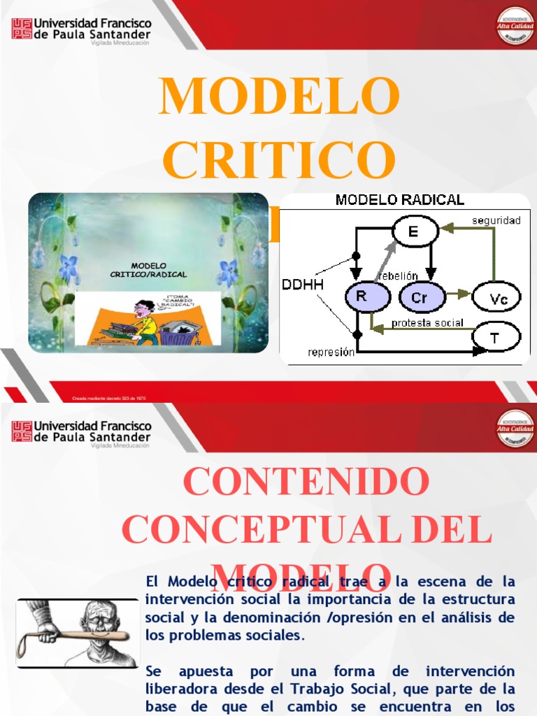 Diapositivas, MODELO CRITICO RADICAL | PDF | Trabajo Social | Feminismo