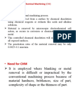 Chemical Machining (CM)