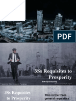 3Ss Requisites To Prosperity