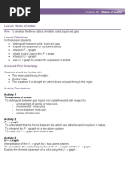 Lessonplan State of Matter