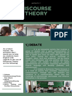 Discourse Theory Activities