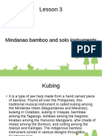 Lesson 3: Mindanao Bamboo and Solo Instruments