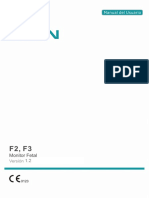 F2&F3 Fetal Monitor User Manual - Spanish