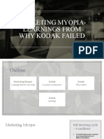 Marketing Myopia - Learnings From Kodak Failure