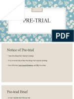 Pre Trial