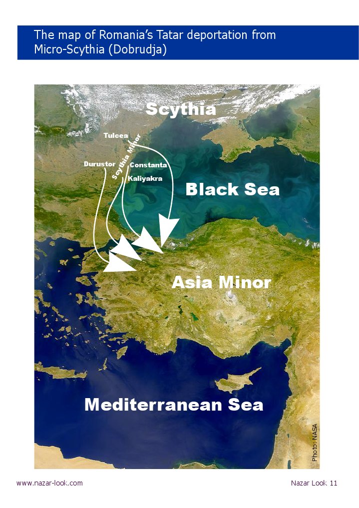 The Map of Romania's Tatar Deportation From Micro-Scythia (Dobrudja) | PDF