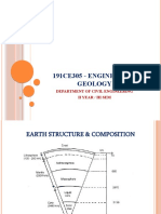 191ce305 - Engineering Geology: Department of Civil Engineering Ii Year / Iii Sem