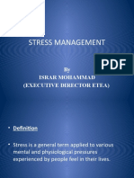 Stress Management: by Israr Mohammad (Executive Director Etea)