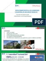 Competencias de Los Gobiernos Locales en Materia de Recursos Hidricos