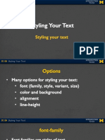 Styling Your Text!